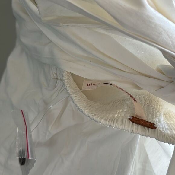 NWOT Free People Eye Catching Mini Dress Sleeveless Open Back Bow V Neck L - Picture 12 of 16